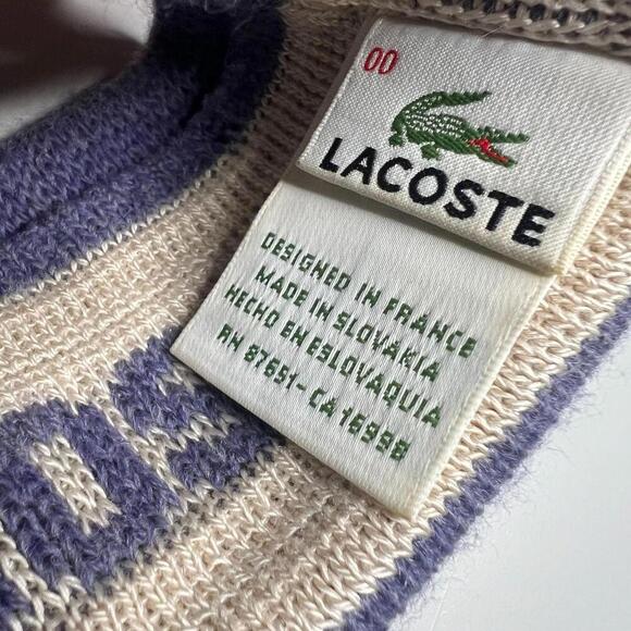 Vintage Lacoste Purple Knit Headband - Made in Slovakia, Designed in France - Picture 6 of 6